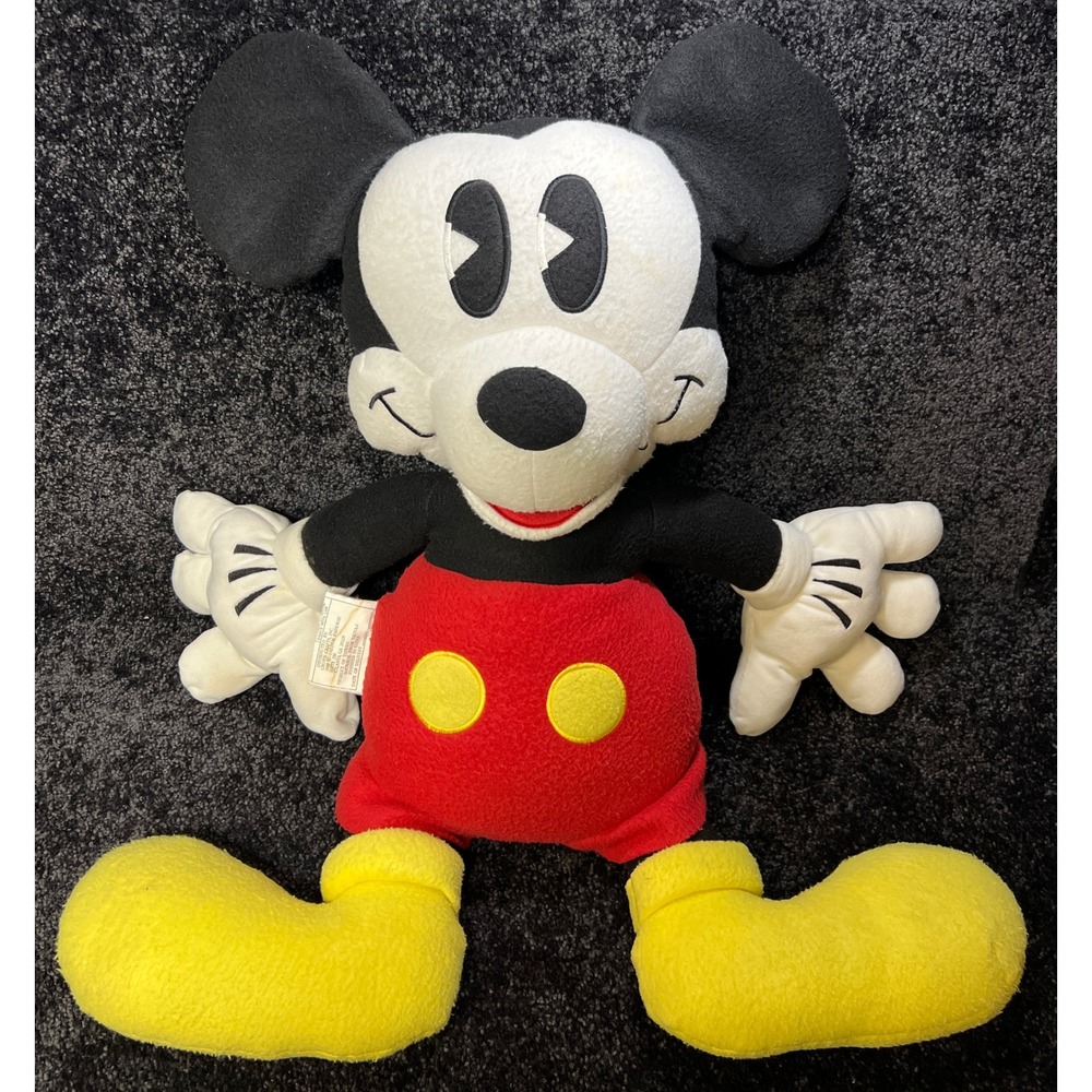 Vintage Micky Mouse Jumbo Plush 27" Walt Disney‎ HARD TO FIND